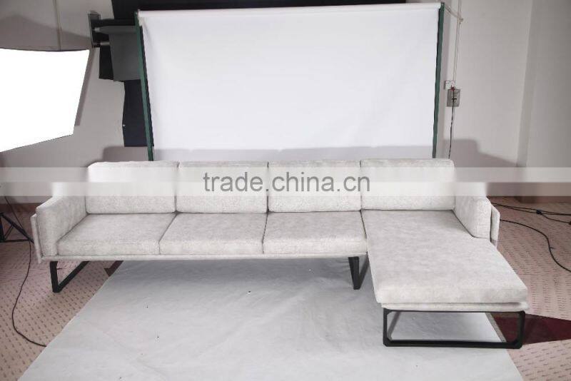 Cassina furniture replica Piero Lissoni L shaped fabric corner sofa with chaise for living room