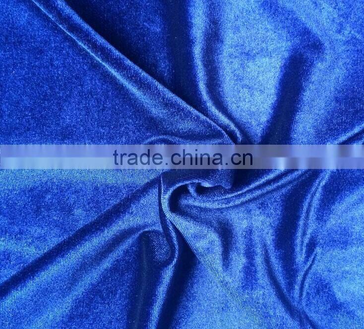 custom color card spandex polyester fabric velvet