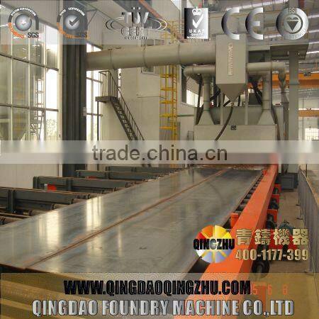 QXY Series Steel Plate Pretreatment Line Pedrail Shot Blasting Machinery