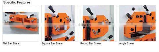 combined punching and shearing machine,punching cutting motching Hydraulic Iron Worker,steel ironworker