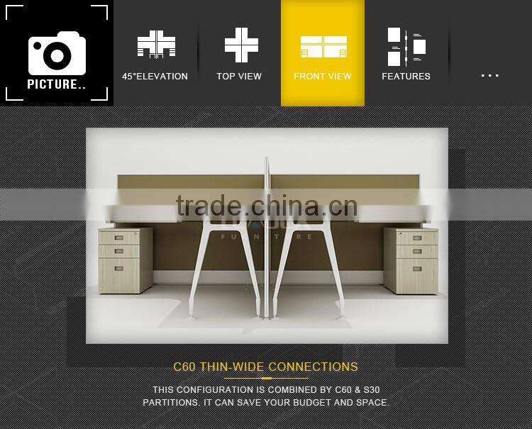 exporting market popular clover shape office workstations