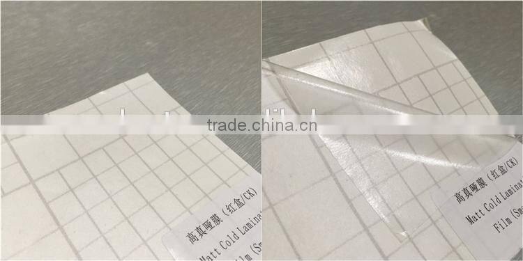 Glory glossy & matte pvc cold lamination film, pvc self adhesive cold lamination film