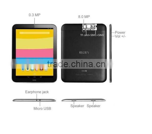 Cube Talk97/U59GT-C4 9.7" Android 4.2.2 MTK8382 Quad-core 1.3GHz 3G Phablet Tablet PC