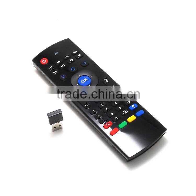 Hot sale wireless keyboard 2.4g mx3 air mouse for android tv box and mini pc