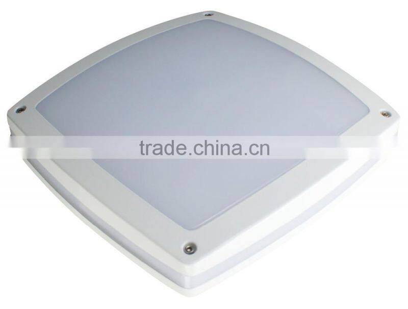Singapore, 20W, 300x300mm Waterproof Flush Mount LED Ceiling Lite, Surface Mount Square IP65 LED Ceiling Light
