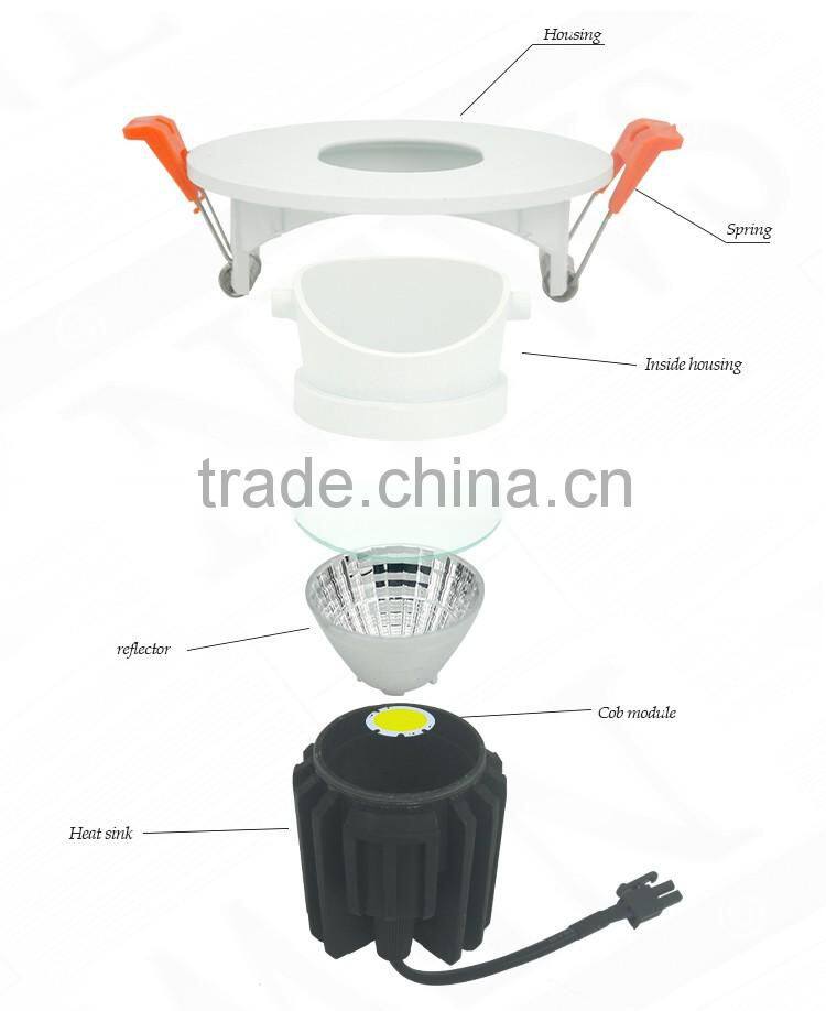 6 inchs white round 15w cuadrado cob led downlight kit with epi star chip for led spot light