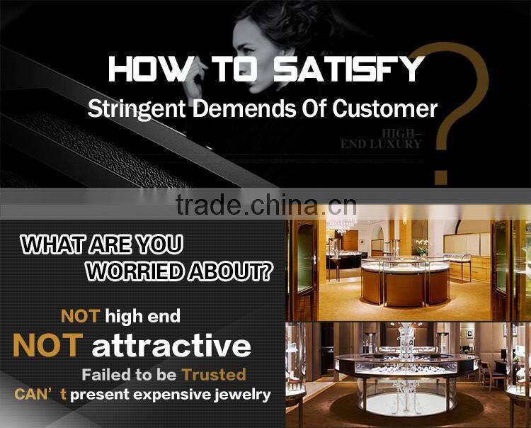 Wholesale Small Lighted Wood Mobile Tabletop Portable Jewelry Display Cases