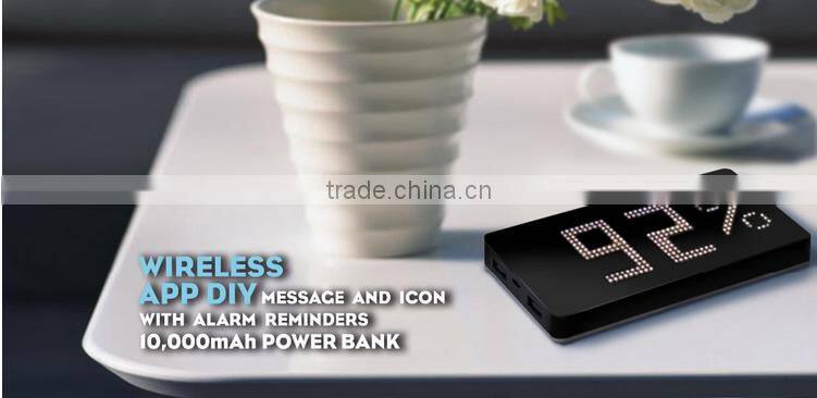 unique design dual usb port wholesale power bank 10000mah capacity