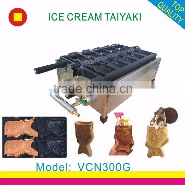 best seller open mouth taiyake machine ce certificate with ice cream filling for sale