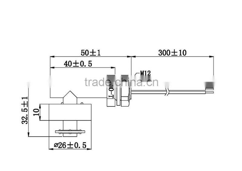 PP Side magnet Level Sensor - FS-1B-40L