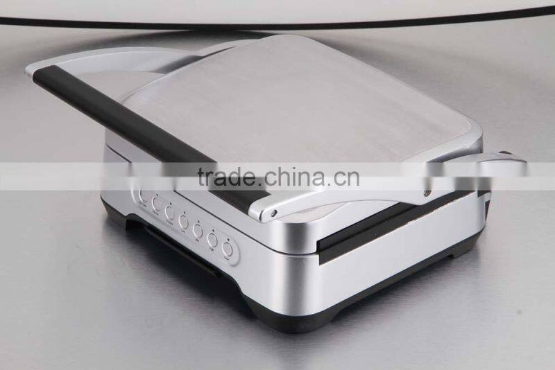 Non-stick Electric Stainless Steel Panini Press Sandwich Maker