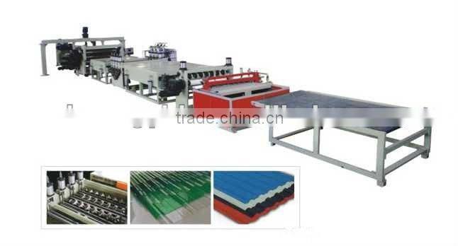 PVC Wave Roof Sheet / Plate / Tile Making Machine -- Plastic Machine
