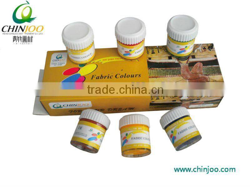 12*22ml Plastic fabric paint set