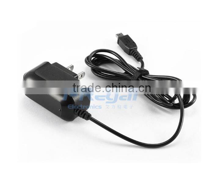 New Moudle AC 110-240V 5V1A travel charger with cable, with CE RoHS approved for mobile phone