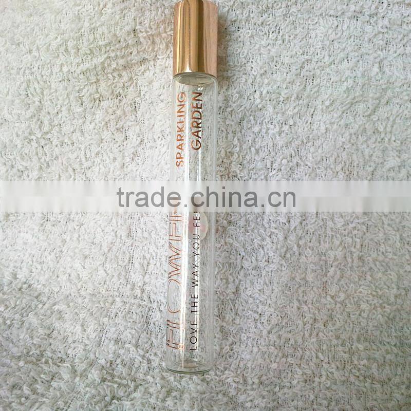 10ml cosmetici roll on perfume glass bottle with glass and stainless steel roller