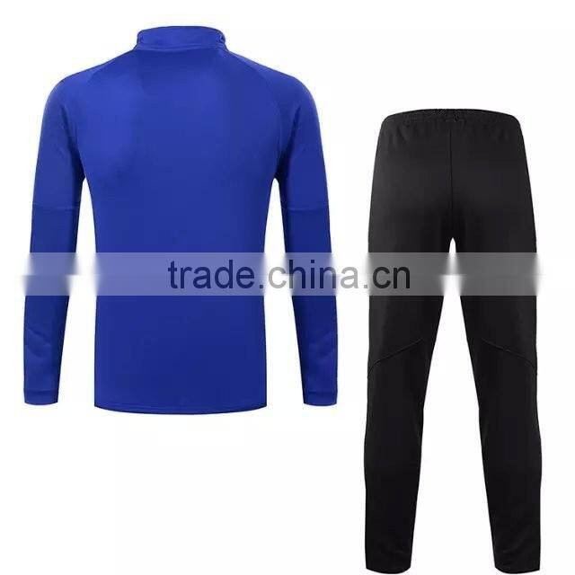 Latest Design soccer team thailand quality 100% Polyester Mens Sport Tracksuit