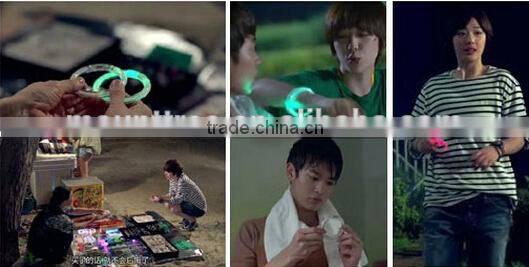 Yiwu Hot Selling Low Price Consert Using Profitional Gift Colorful LED Acrylic Flash Wristband