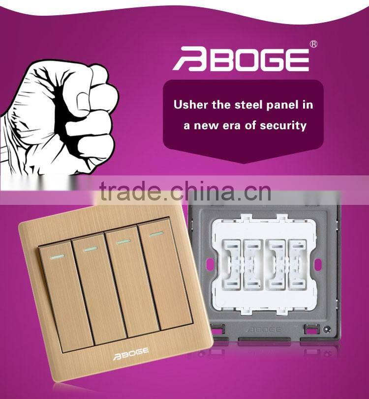 pc materials switch stainless steel cover