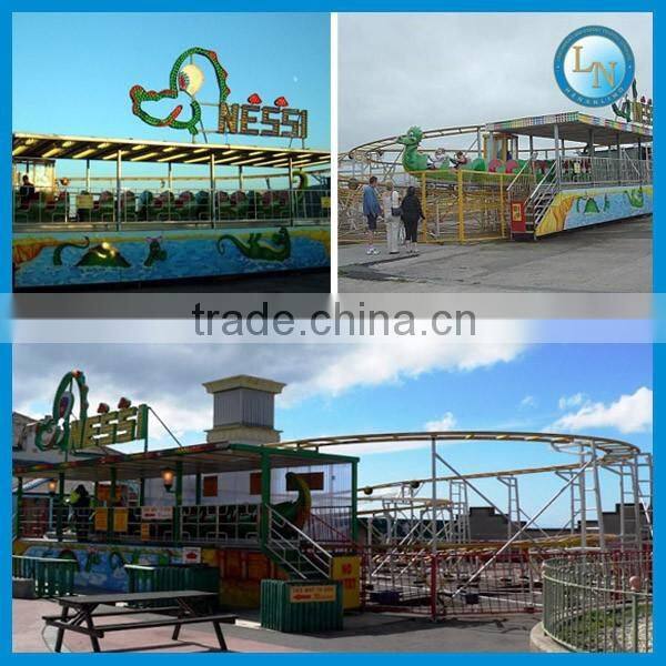 Amusement electrical train set worm roller coaster for kids