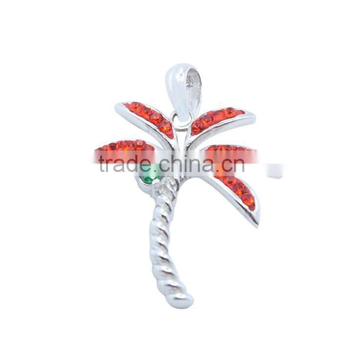 garnet tree silver wholesale pendant