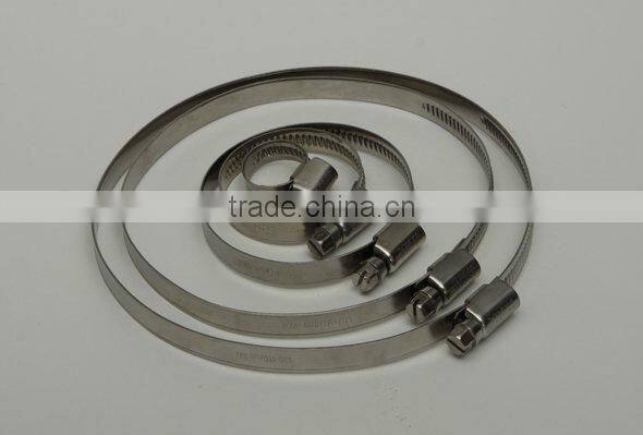 galvanized non-perforated hose clamp
