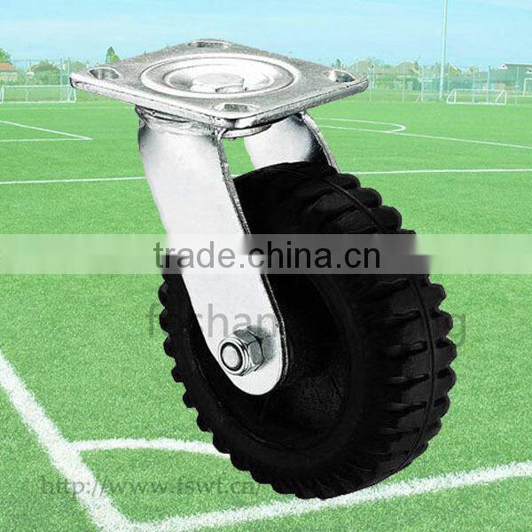 4-8 Inch Top Plate Rubber Swivel Hardware Caster Wheel