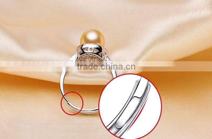 lastest design 925 sterling silver engagement vintage pearl ring for women