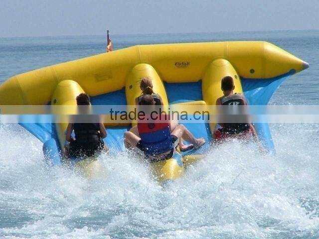 New design 0.9mm PVC inflatable water toys inflatable flying fish towable,inflatable flyfish