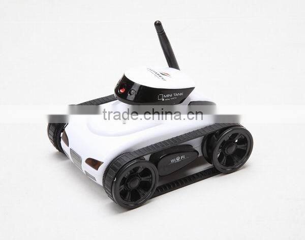 Mini i-Spy 4CH RC Tank WiFi FTV Car Android/IOS Controled WiFi Camera Remote Control Tank