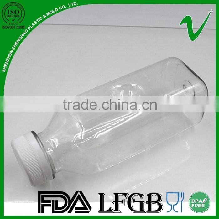 PET square empty 350ml cooking oil plastic bottle with food grade