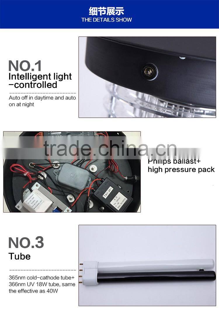 wholesale aluminium alloy UV electric lawn Mosquito Killer lamp MK-JA-6