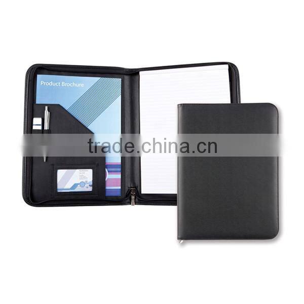 A4 fashion faux leather padfolio conference