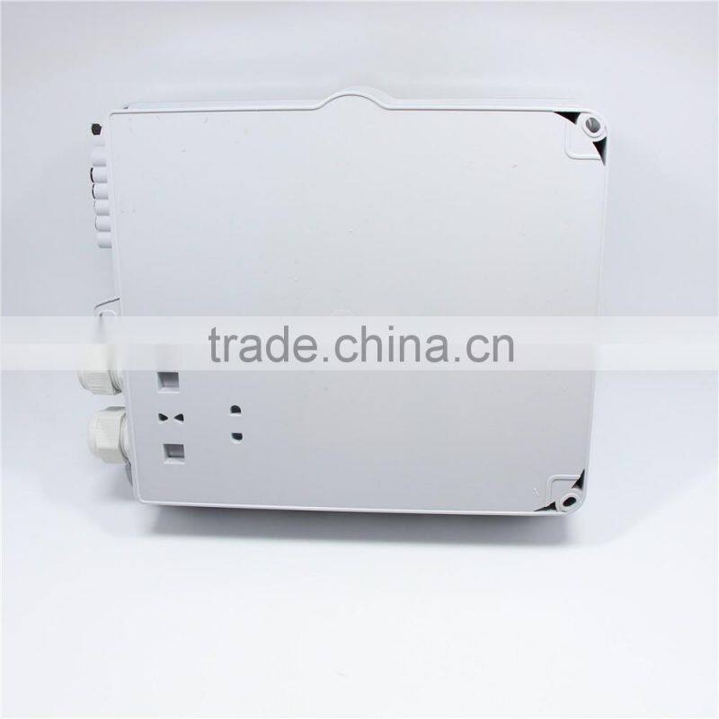 Two inlet port Plastic shell Fiber optic distribution box