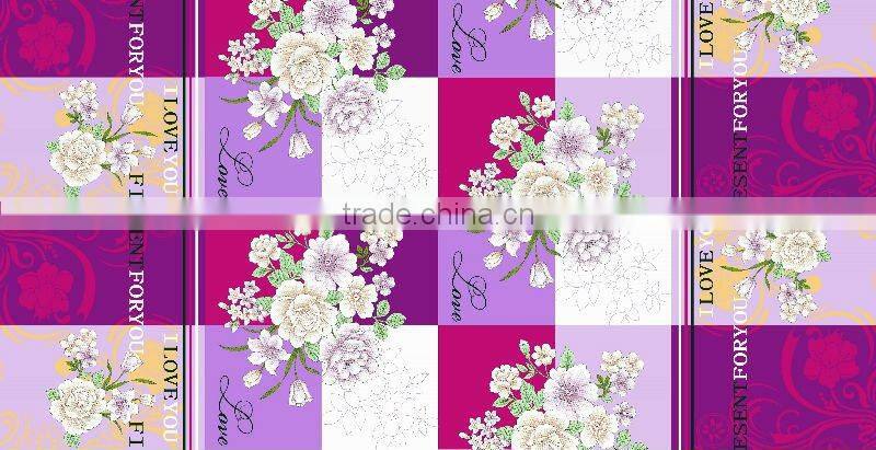 100% Polyester 3D disperse printed brushed fabric from china supplier