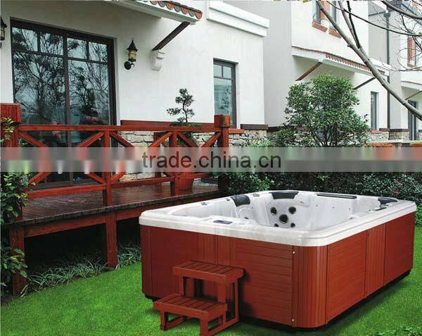 CE Approval garden outdoor spa pool with pop-up TV massage hot tub