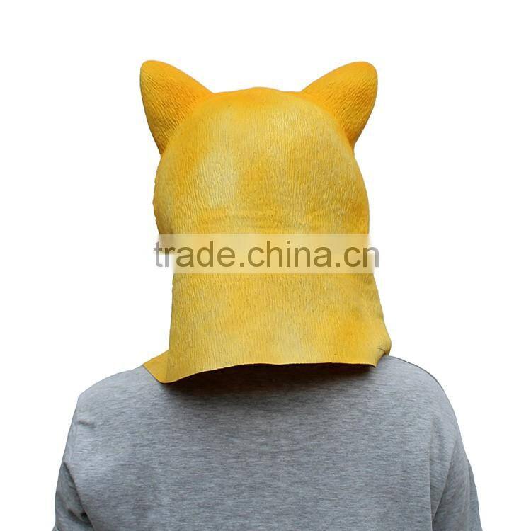 Wholesale masquerade latex dog head mask for Halloween