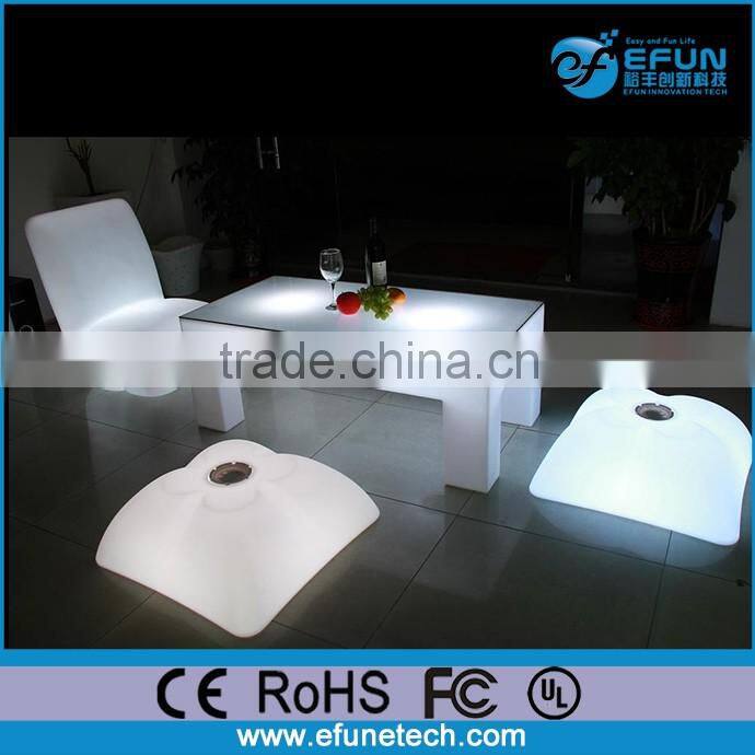 outdoor led glowing furniture illuminated color light single seat sofa