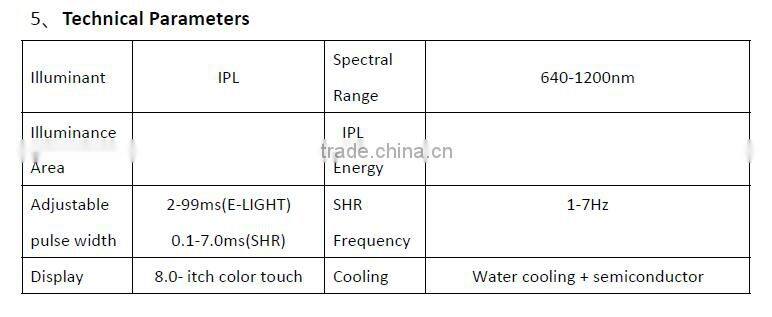 Ipl shr laser / ipl shr laser hair removal machine / ipl shr germany lamp