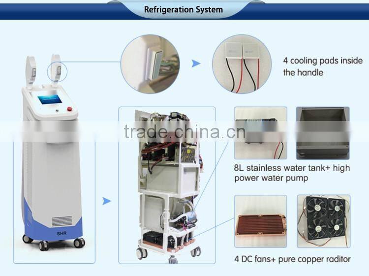 Nubway 2016 professional painless CE approved new hair removal ipl shr machine