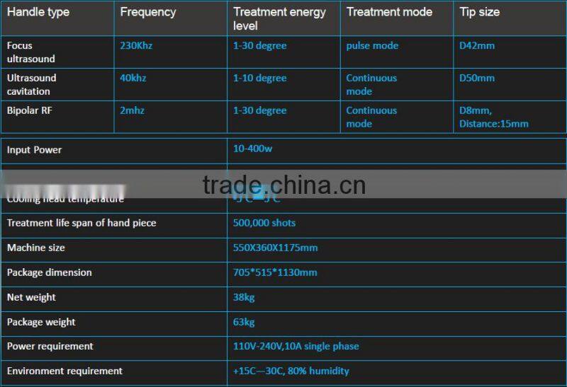 hifu machine for wrinkle removal body slimming