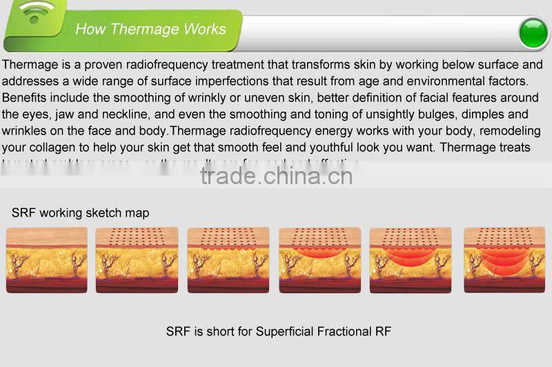 High quality fractional RF machine,8-inch LCD touch screen,aluminum connector design,one handpiece with multiple treatment tips