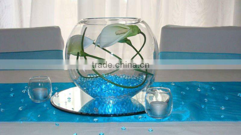 The purple deco beads for silk flowers arrangement