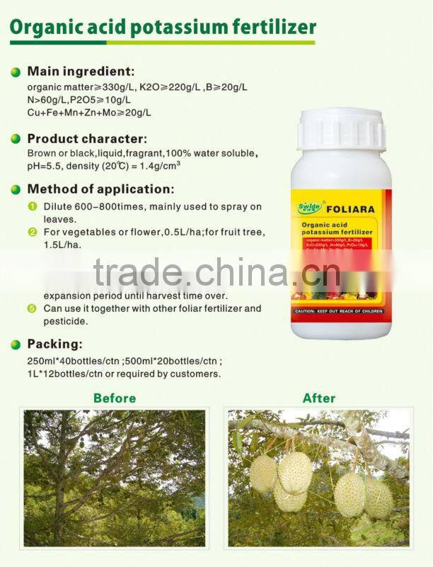 Organic acid potassium fertilizer