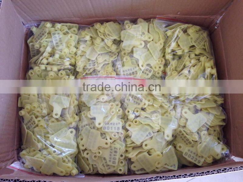 sheep ear tag 41*15 mm green TPU animal ear tag