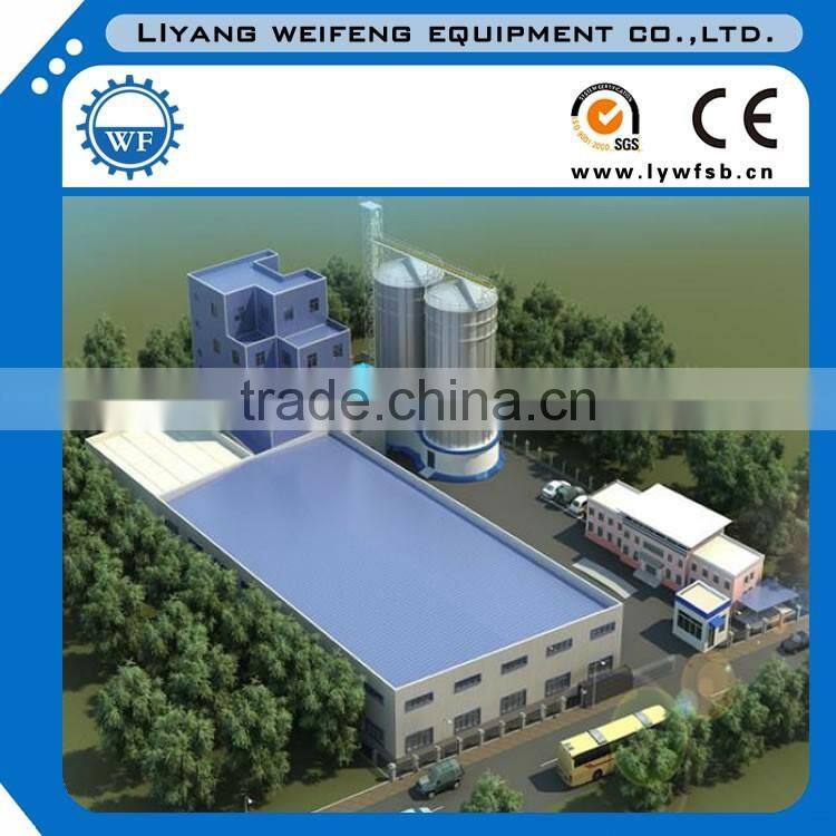 1-10t/h complete poultry feed production line with auto batching and auto packing