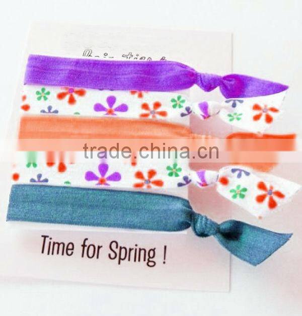 colorful scrunchies elastic hair tie