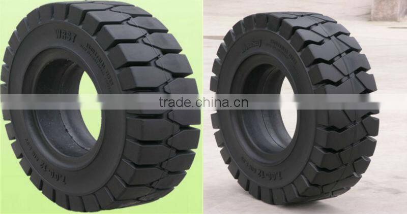 Big discount now for forklift solid tire 7.00-12(various sizes available) from China