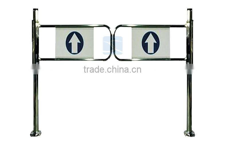 stainless single arm swing gate for supermarket and bus station