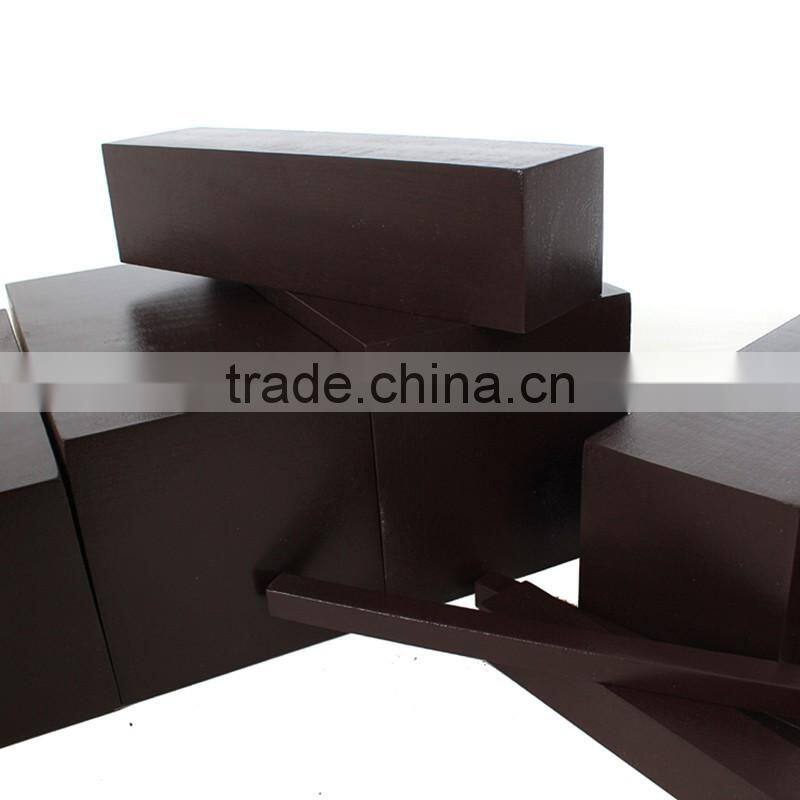 Kids wooden toys montessori brown ladder