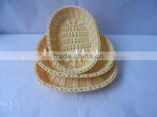 wholesale kind of woven rattan bread basket